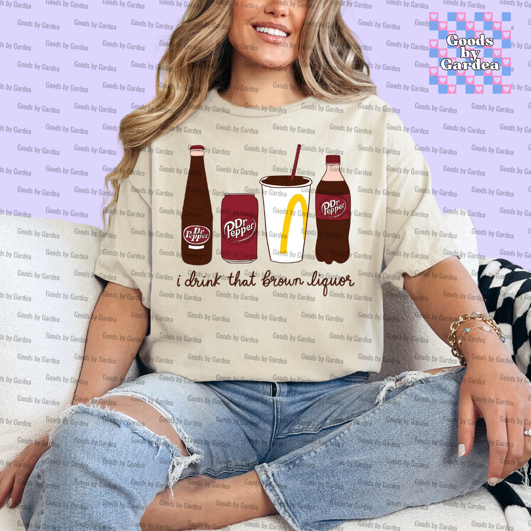 Brown Liquor Dr Pepper Shirt