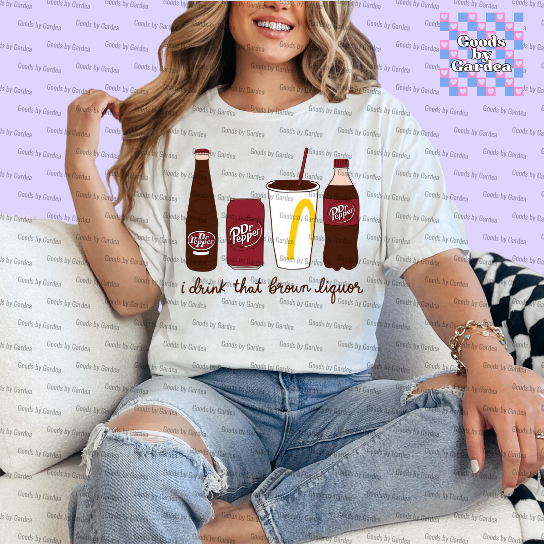 Brown Liquor Dr Pepper Shirt