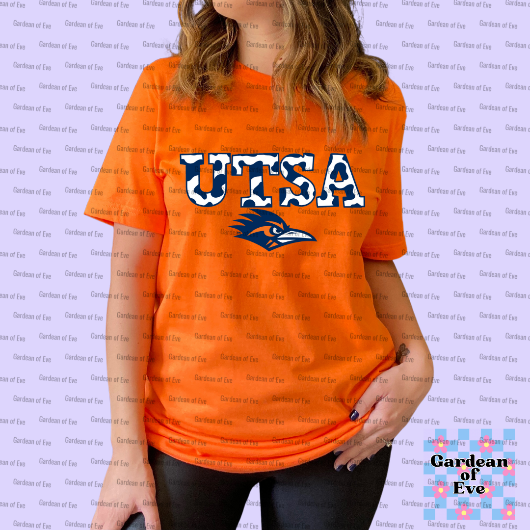 Cow Print UTSA Shirt