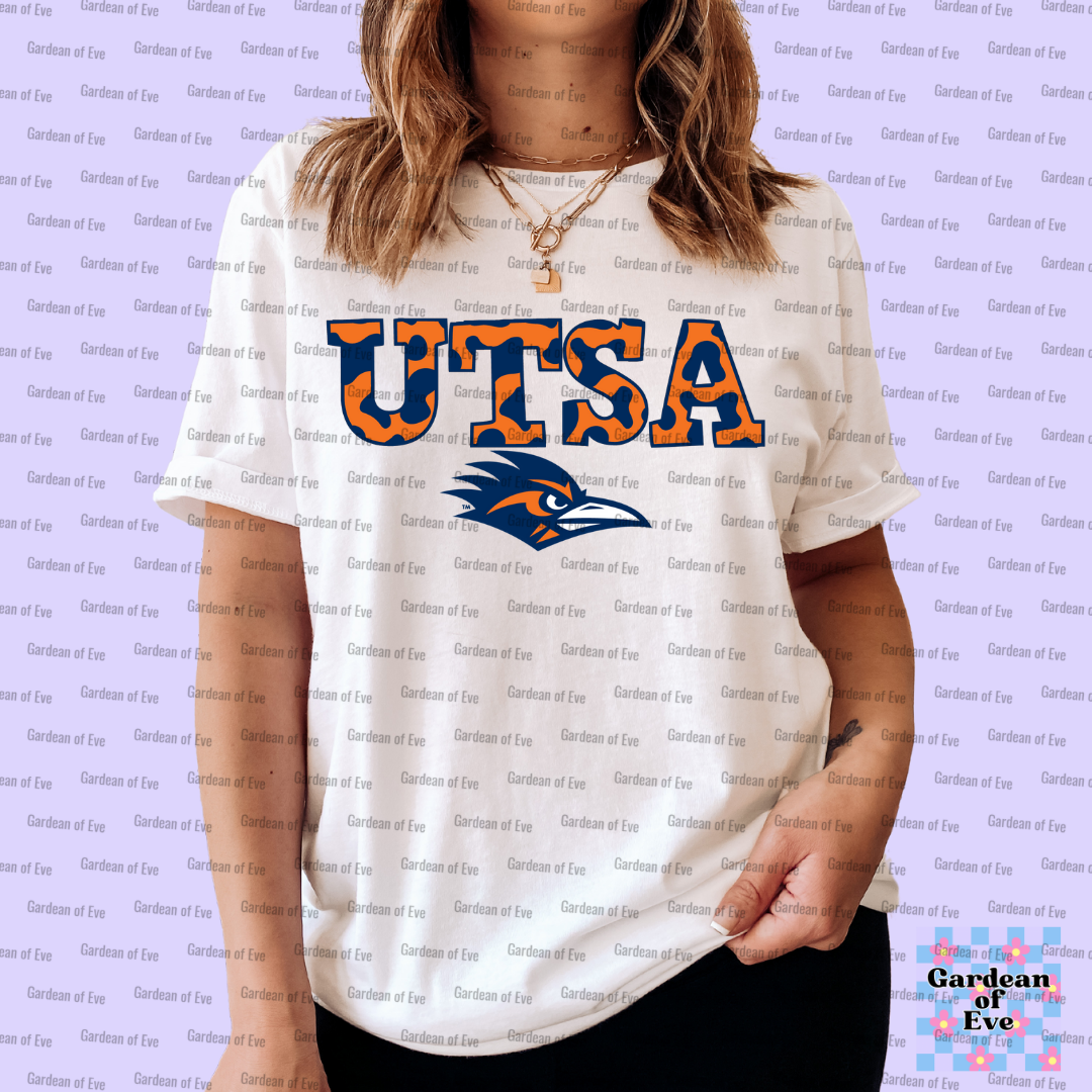 Cow Print UTSA Shirt