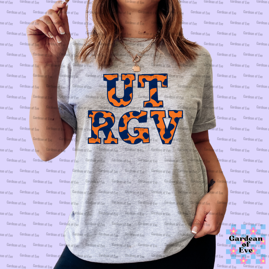 Cow Print UTRGV Shirt