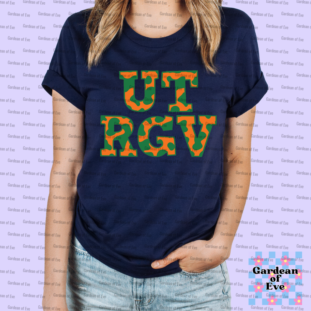 Cow Print UTRGV Shirt