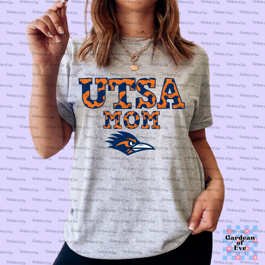 Cow Print UTSA Mom Shirt