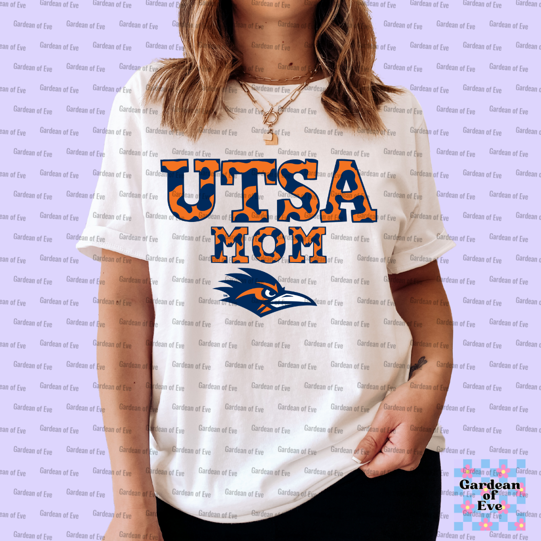 Cow Print UTSA Mom Shirt