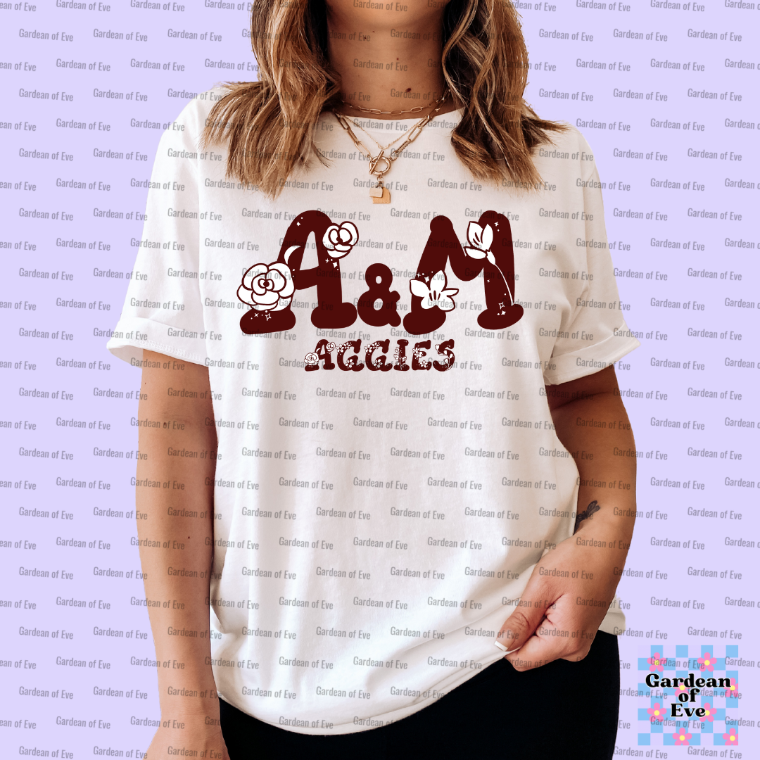 Floral Texas A&M Shirt