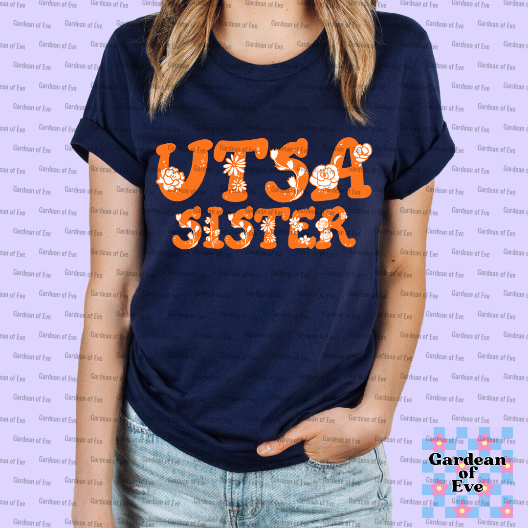 Floral UTSA Sister Shirt