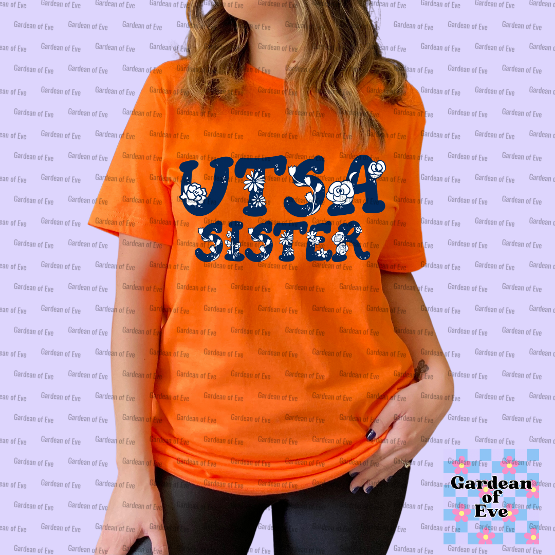Floral UTSA Sister Shirt