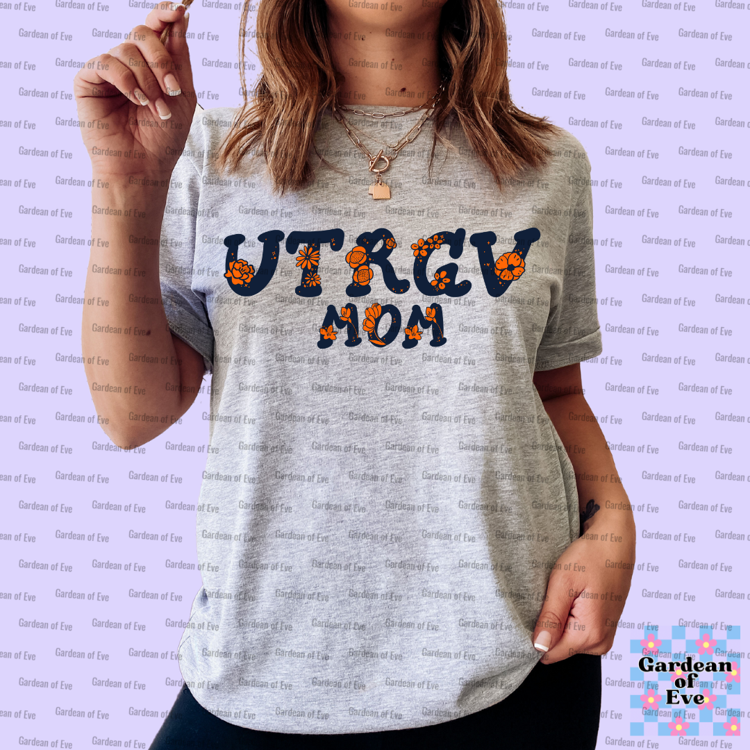 Floral UTRGV Mom Shirt