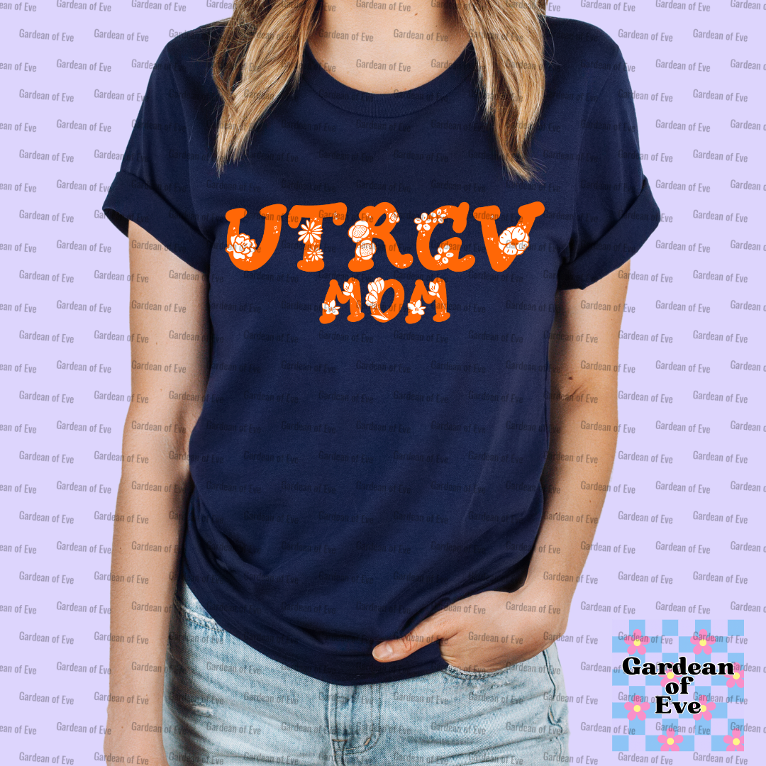 Floral UTRGV Mom Shirt