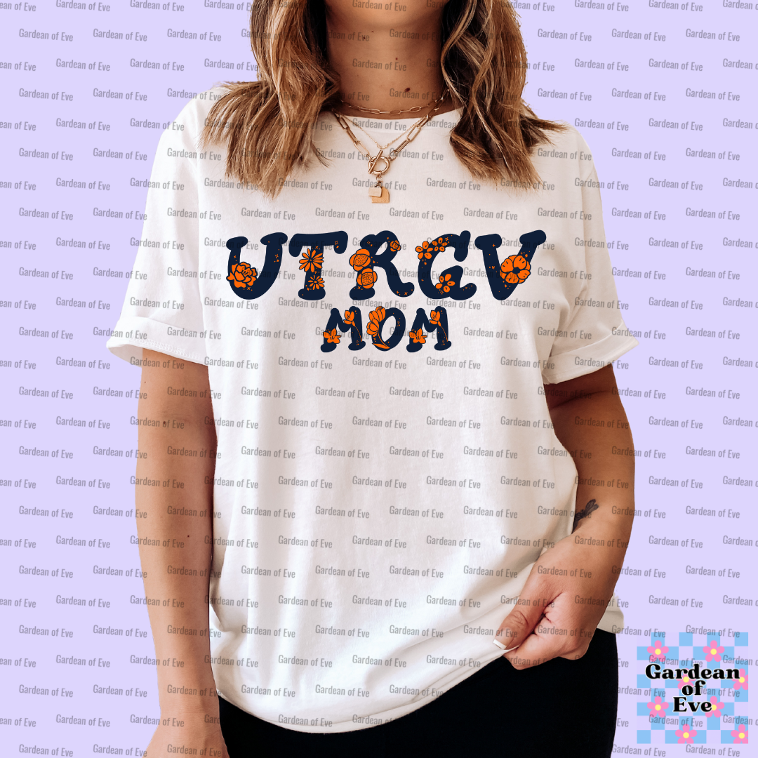 Floral UTRGV Mom Shirt