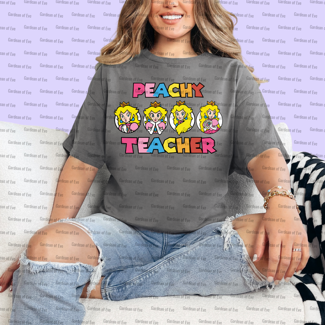 Peachy Teacher Shirt