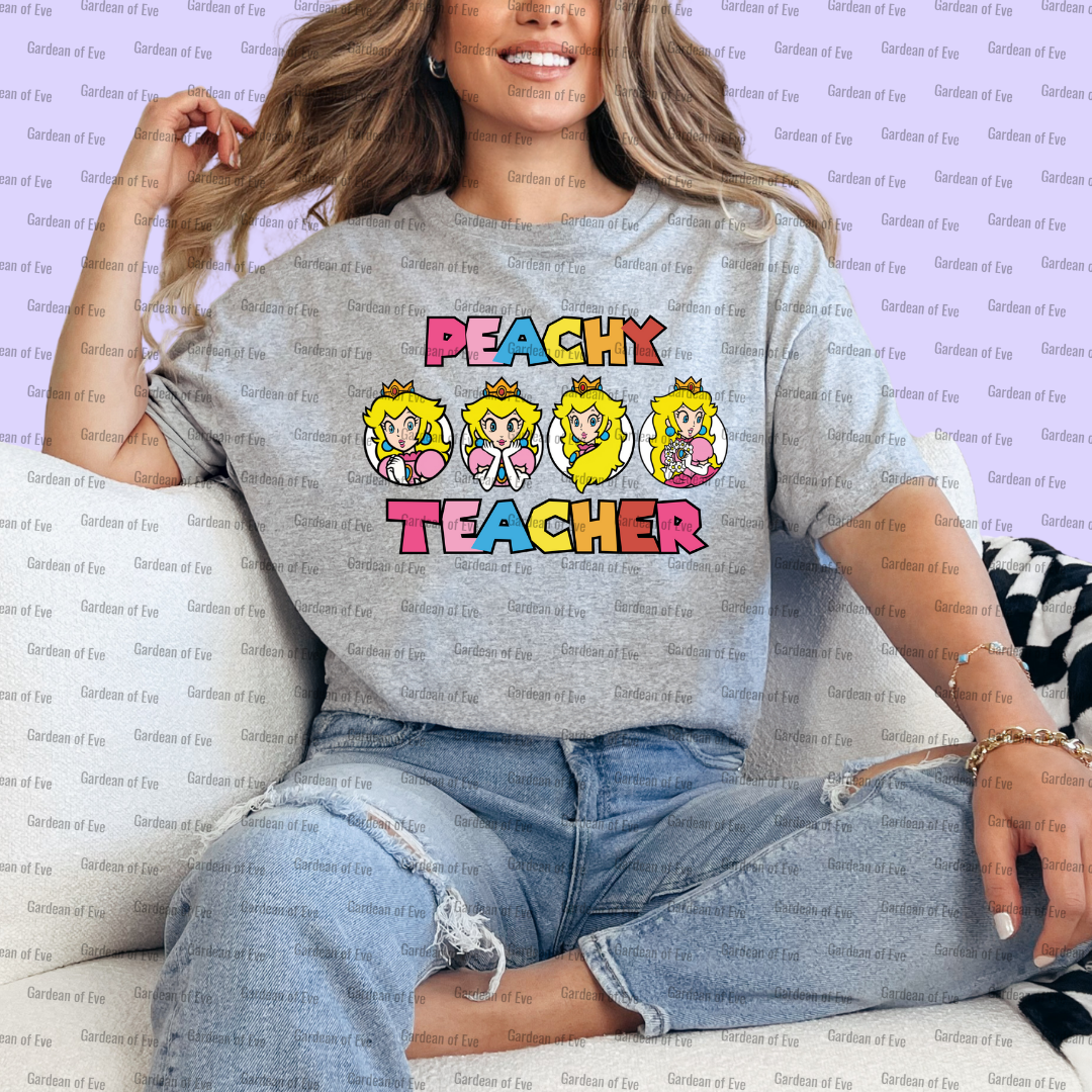 Peachy Teacher Shirt