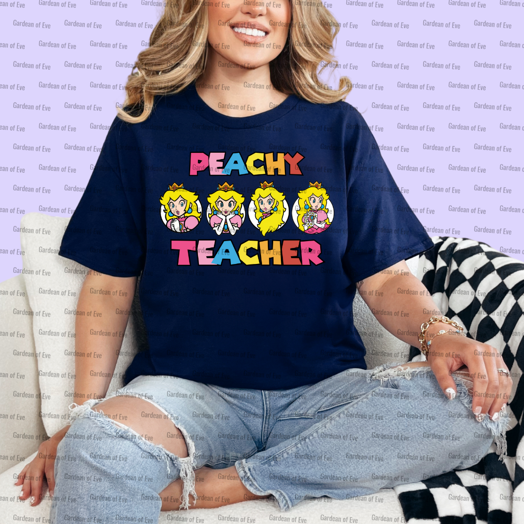 Peachy Teacher Shirt