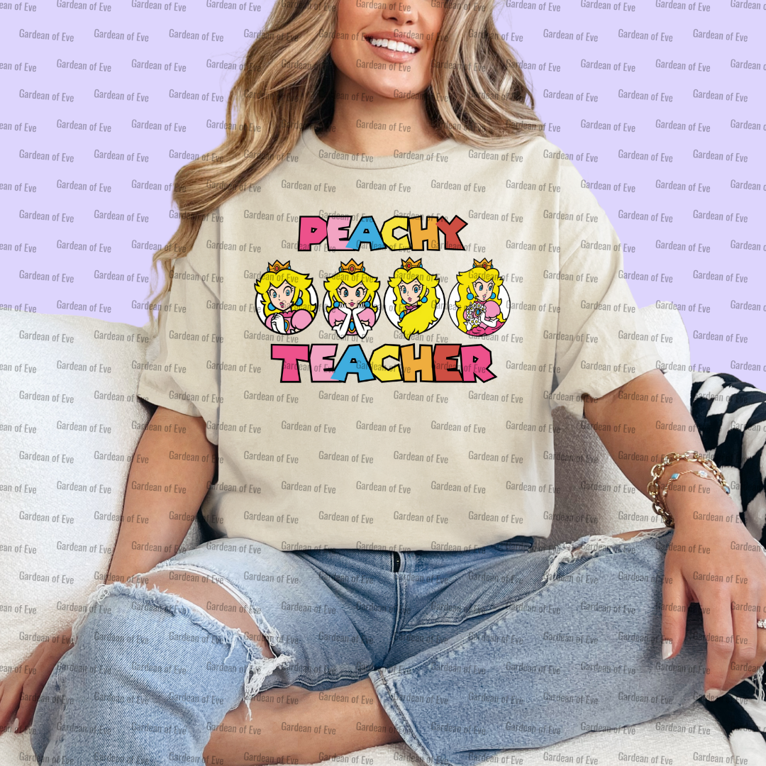 Peachy Teacher Shirt