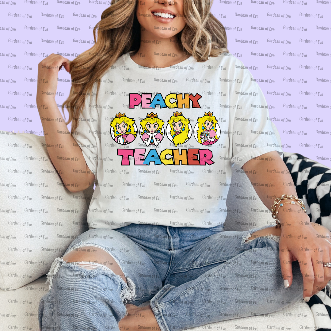 Peachy Teacher Shirt