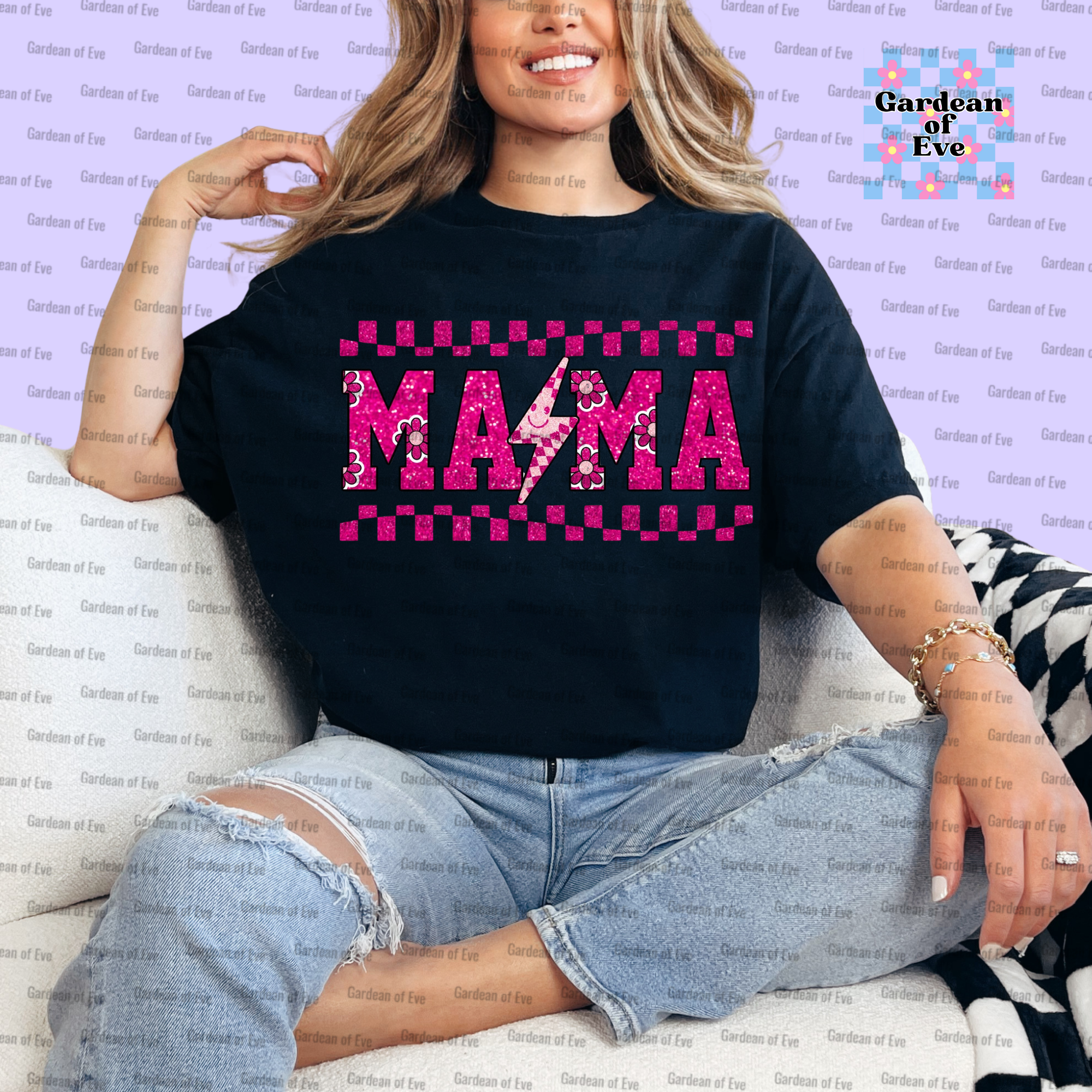 Pink Sparkle Mama Shirt