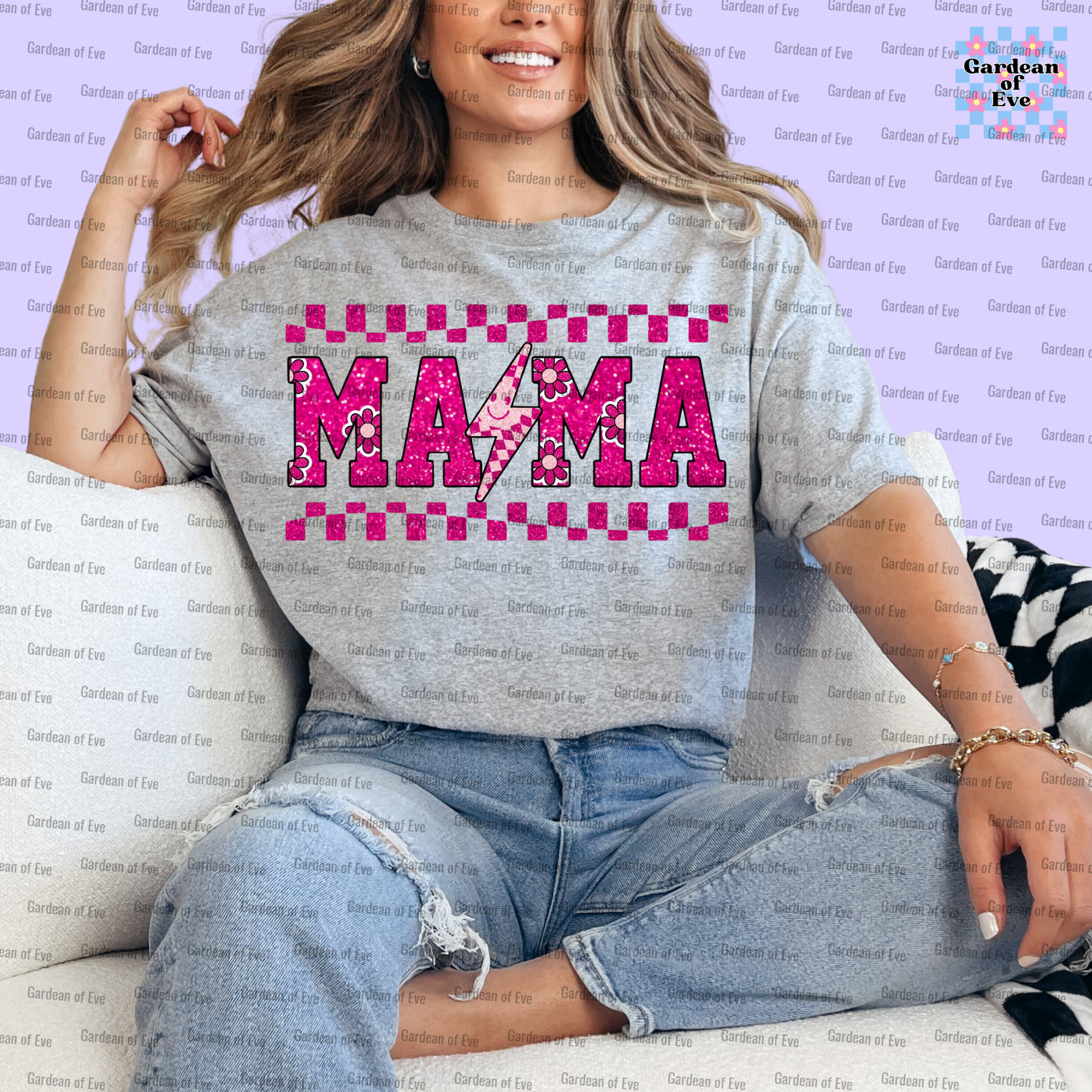 Pink Sparkle Mama Shirt
