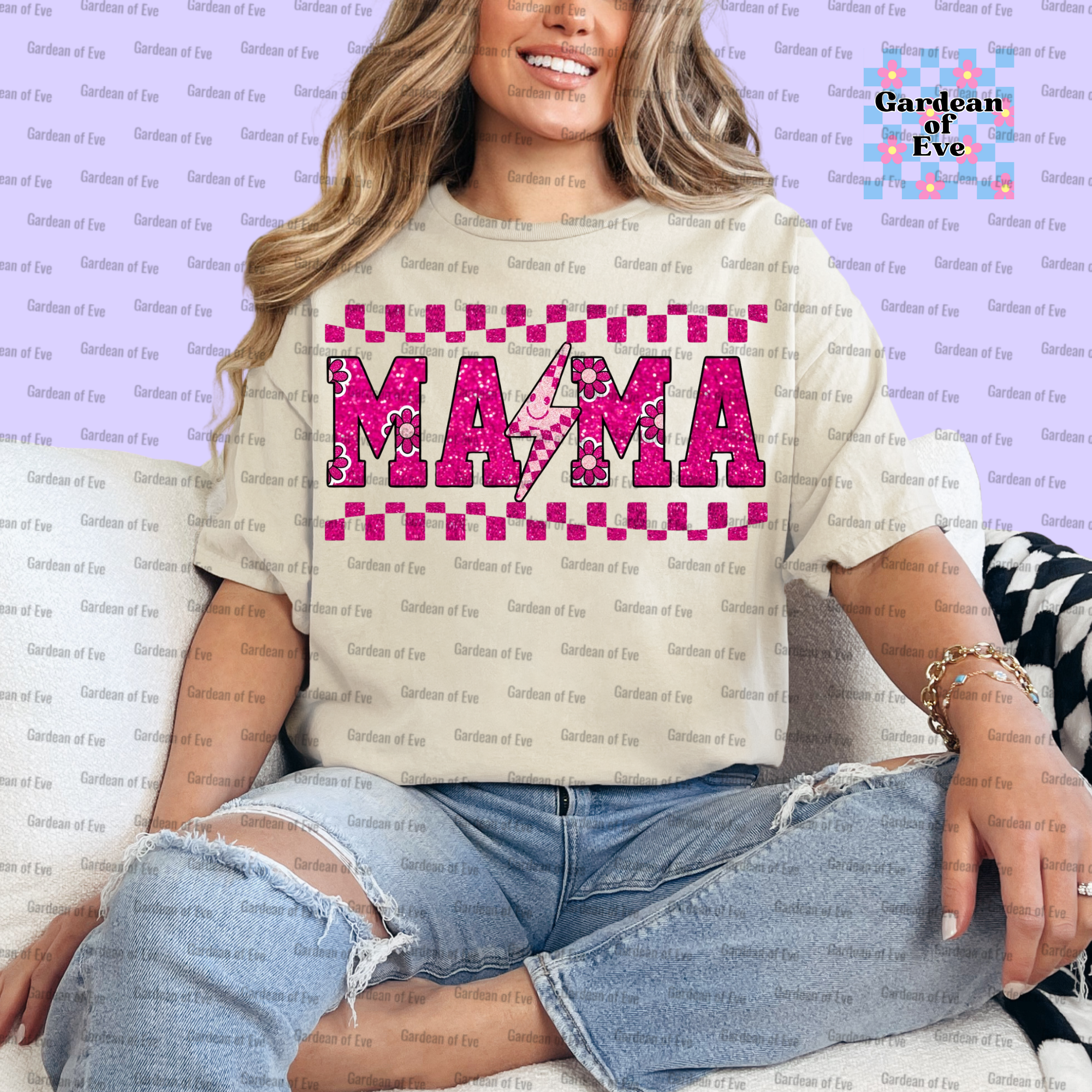 Pink Sparkle Mama Shirt
