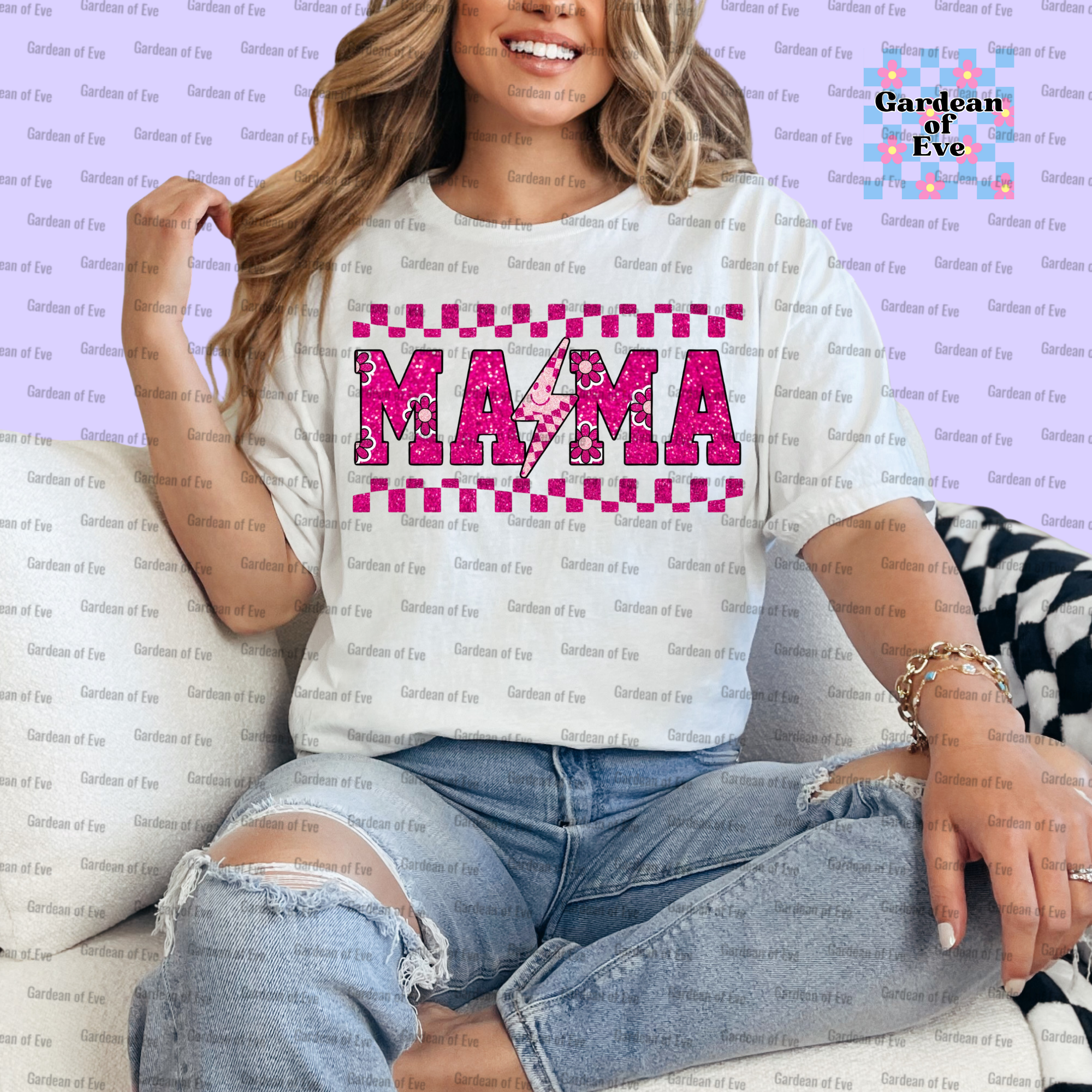 Pink Sparkle Mama Shirt