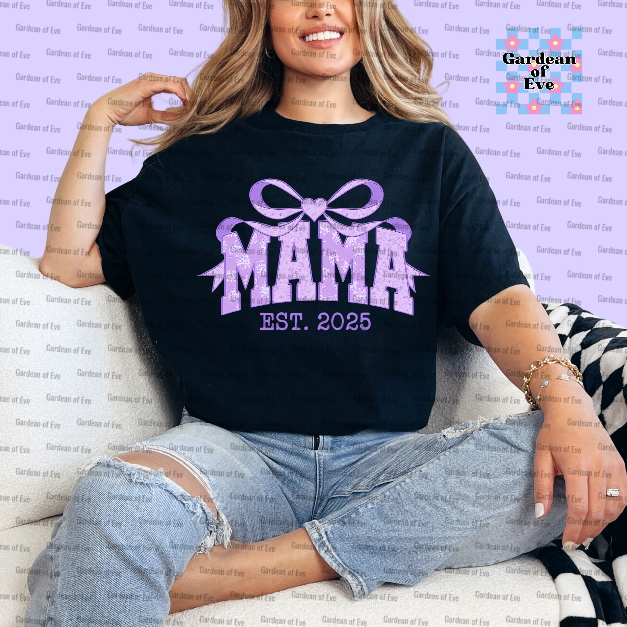 Purple Bow Mama Shirt