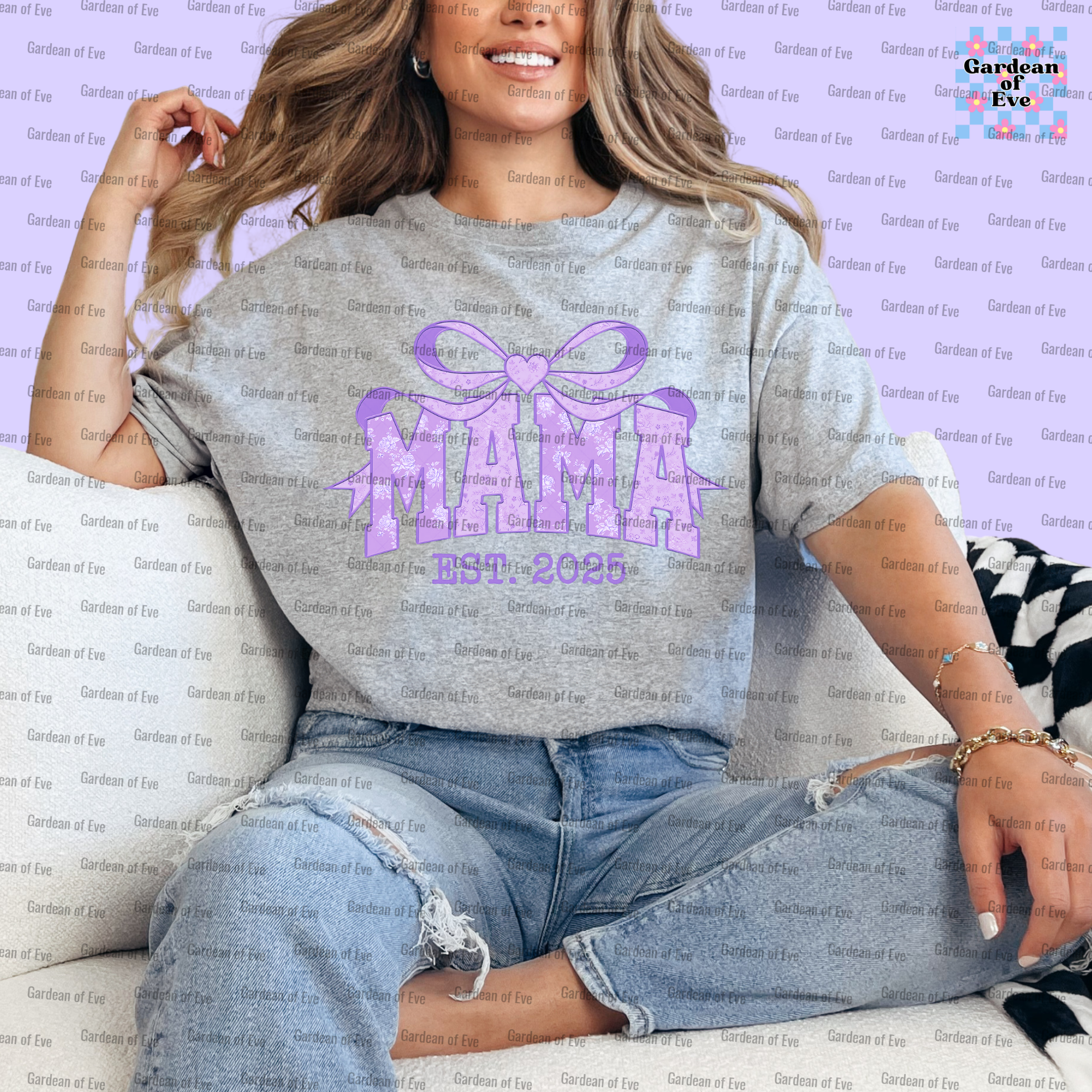 Purple Bow Mama Shirt