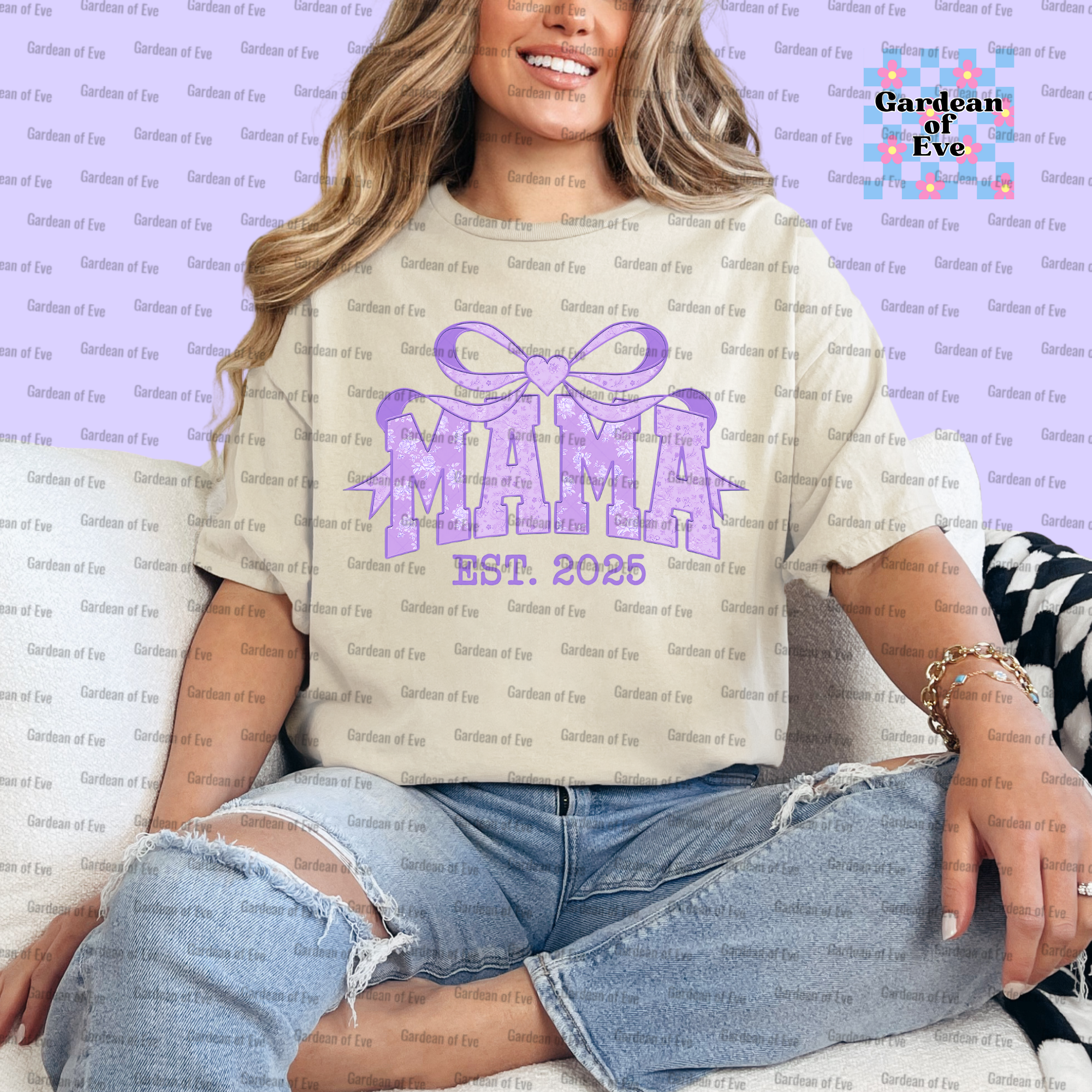 Purple Bow Mama Shirt