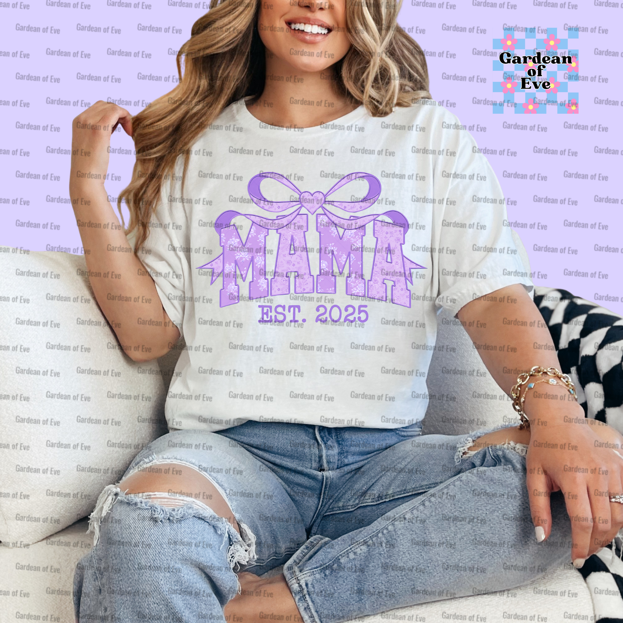 Purple Bow Mama Shirt