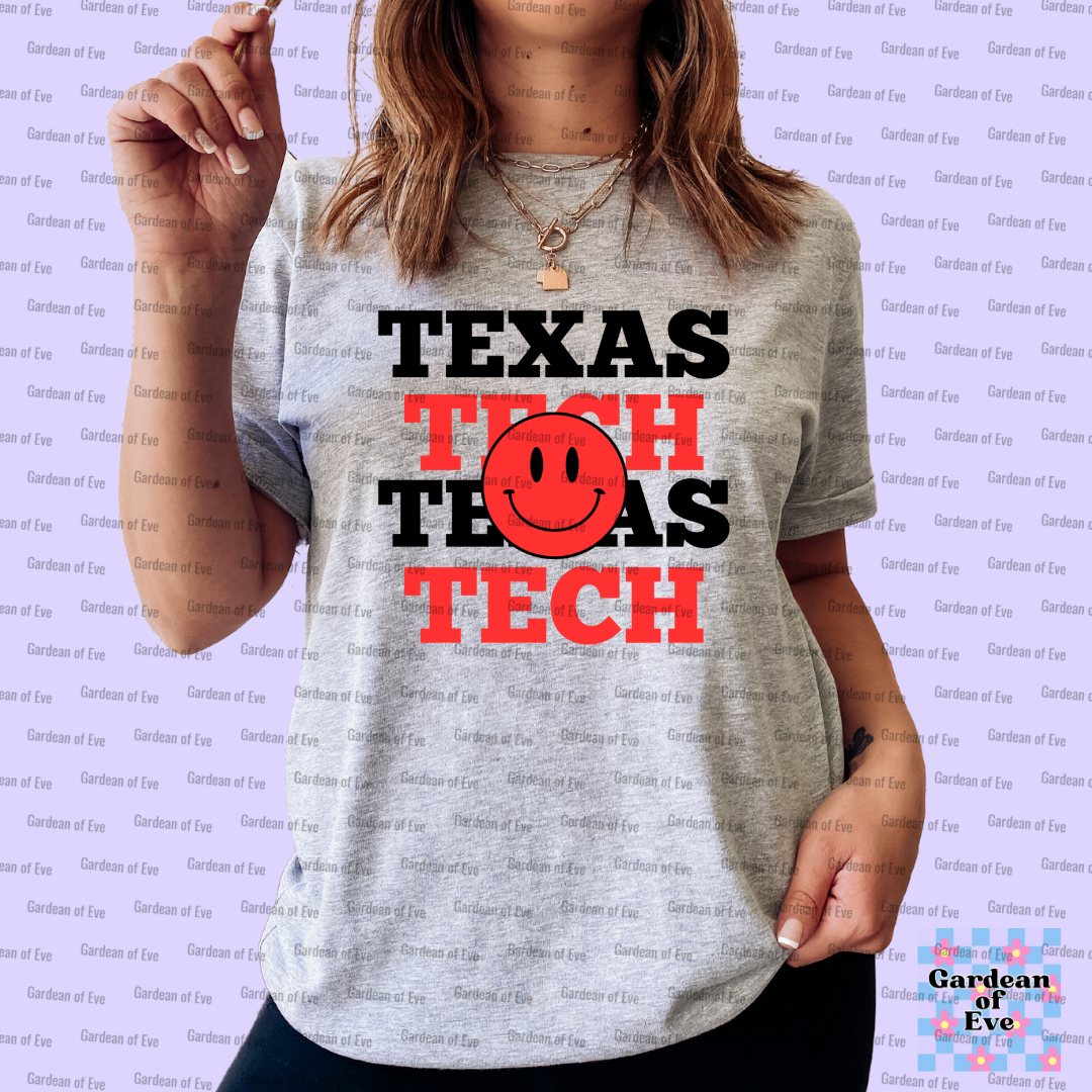 Smiley Texas Tech University Shirt