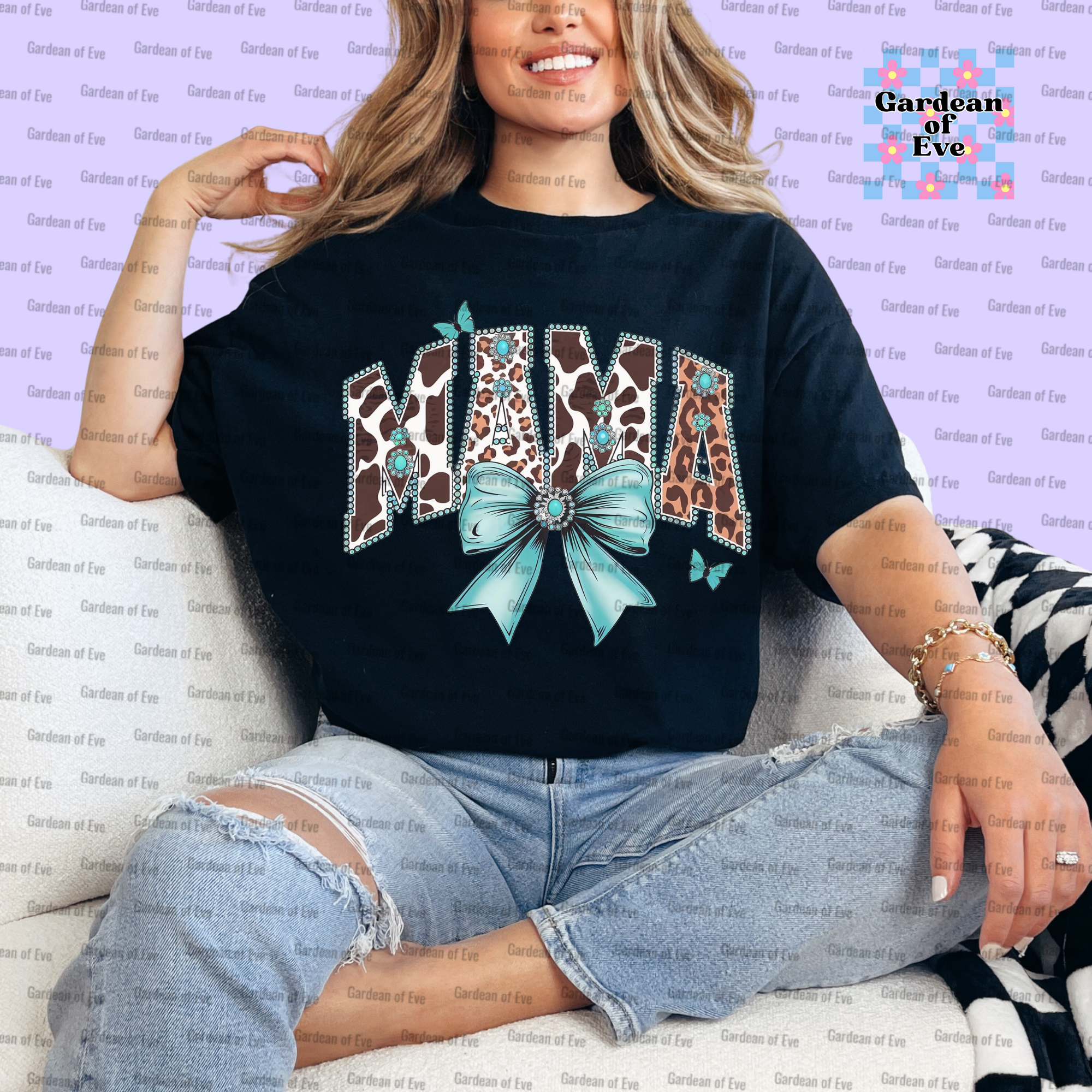 Western Turquoise Mama Shirt