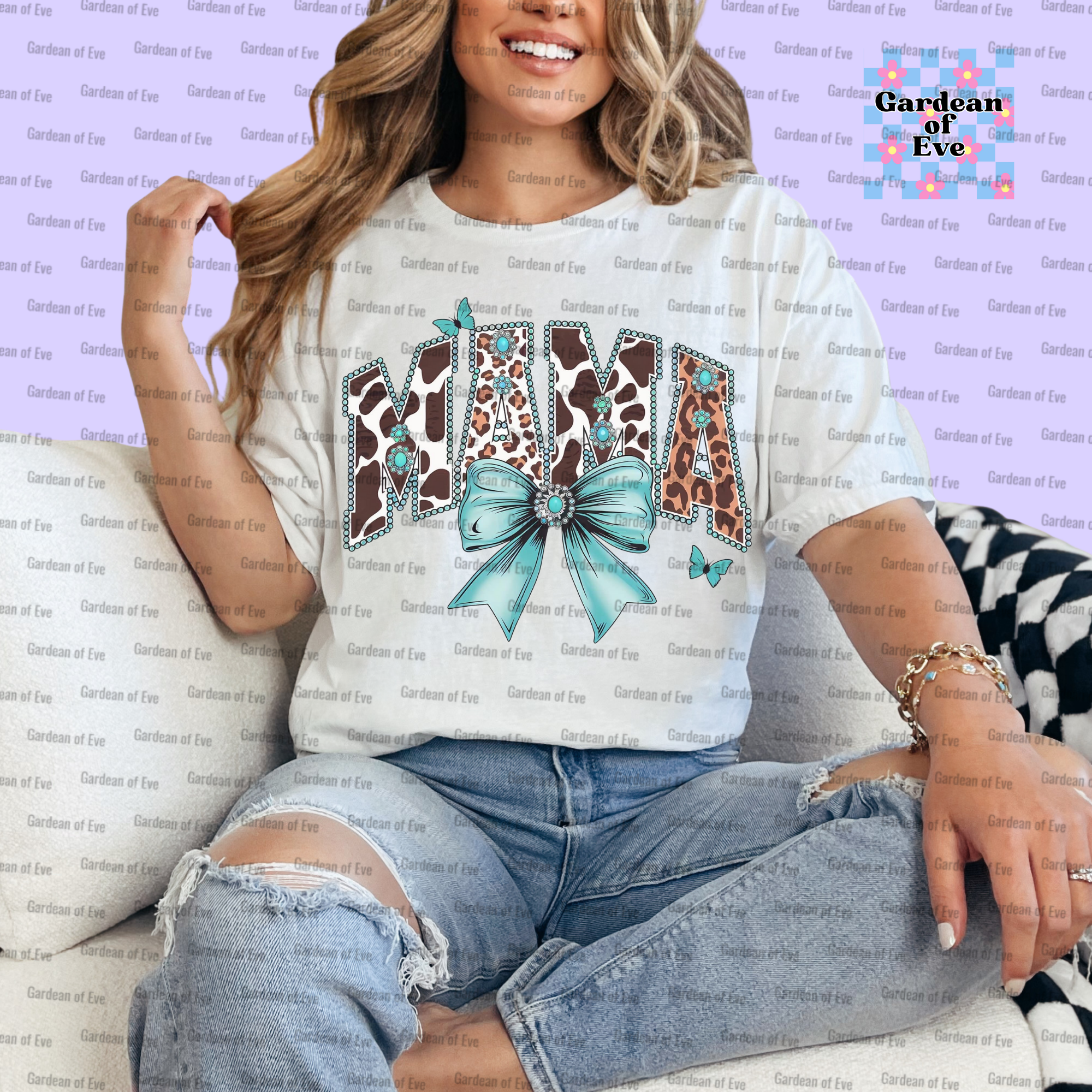 Western Turquoise Mama Shirt